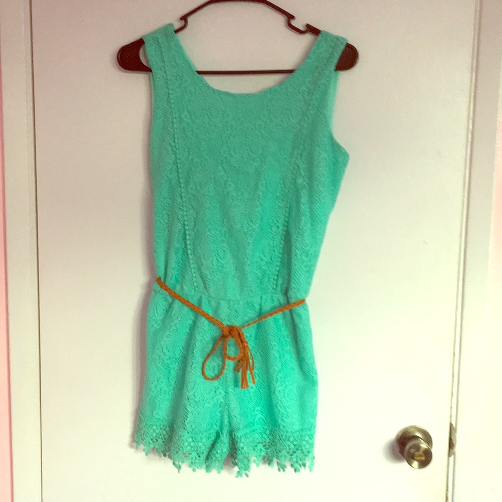 A Jolt Aqua Romper